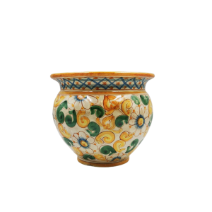 Porta Vaso in ceramica siciliana di Caltagirone
