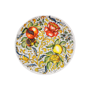 piatto in ceramica siciliana di Caltagirone