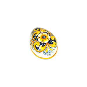 Uovo di Pasqua in ceramica siciliana di Caltagirone