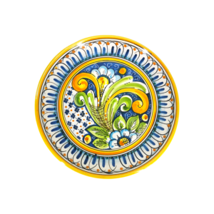 Piatto in ceramica siciliana di Caltagirone