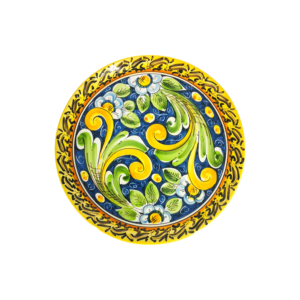 Piatto in ceramica siciliana di Caltagirone