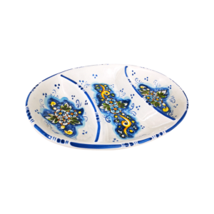 antipastiera in ceramica siciliana di Caltagirone